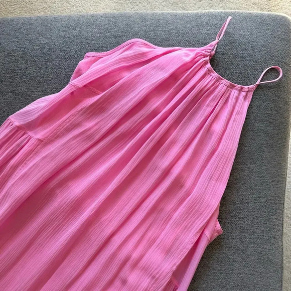 rag & bone Pink Melody Maxi Silk Blend Dress Small - Picture 5 of 9